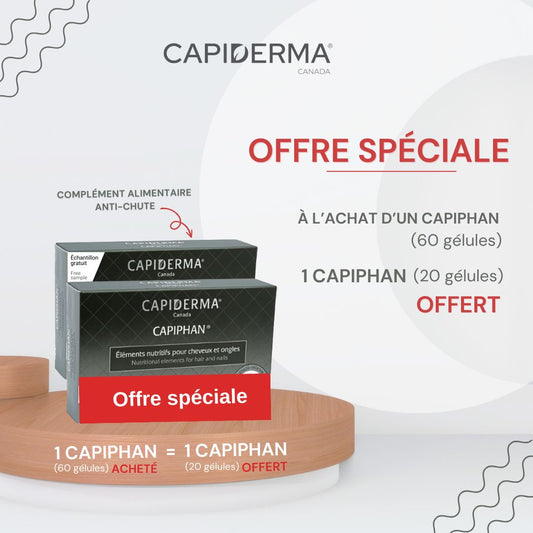 Capiderma Capiphan Ongles Et Cheveux 60 Capsules  = Capiphan 20 Gelules Offert