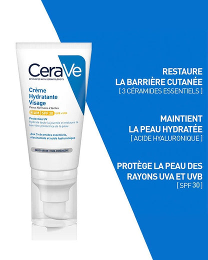 Cerave Crème Hydratante Visage SPF 30 – 52 ml - Parafa Maroc para