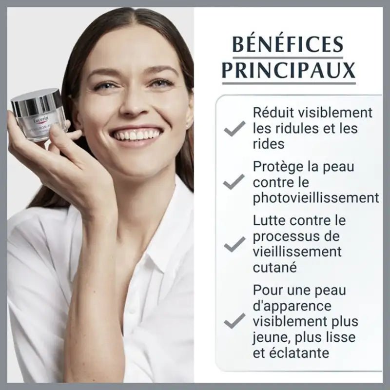 EUCERIN HYALURON FILLER 3x EFFECT Soin De Jour 50 Ml pack promo + PHOTOAGING CONTROL SPF50 50ML OFFERT - Parafa Maroc para