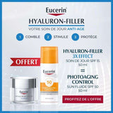 EUCERIN HYALURON FILLER 3x EFFECT Soin De Jour 50 Ml pack promo + PHOTOAGING CONTROL SPF50 50ML OFFERT - Parafa Maroc para