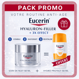 Eucerin hyaluron filler nuit 50 ml + hydro protect spf50+ 50 ml