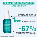 URIAGE PACK Hyséac Sérum Peau Neuve 30ml + hyséac fluid spf50 50ml Duo Régulateur et Purifiant Gel Nettoyant + Soin Global Peaux Mixtes Grasses Acné