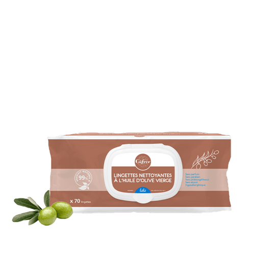 Gifrer Lingettes nettoyantes à l’huile d’olive x 70 - Parafa Maroc para