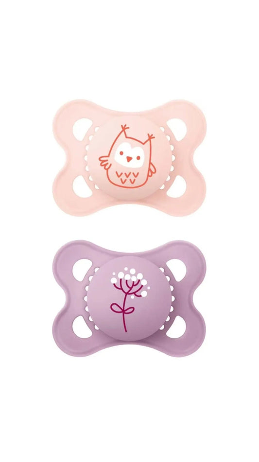 Lot de 2 Sucettes MAM original Start 0 - 2 mois - Fille - Parafa Maroc para