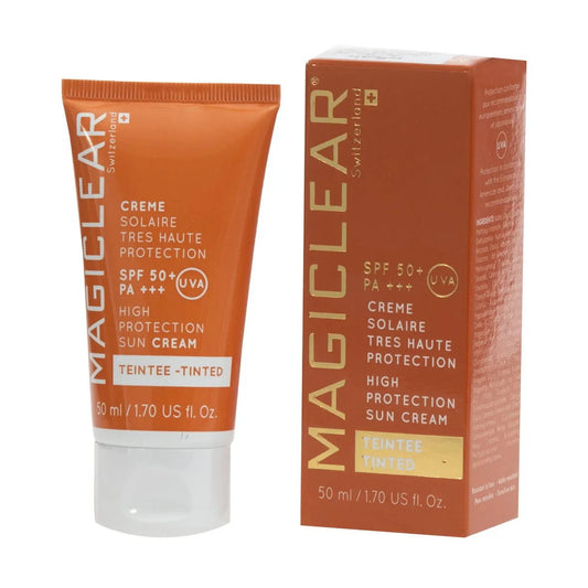 Magiclear Crème Solaire TEINTÉE SPF 50+ PA+++ – 50ml - Parafa Maroc para
