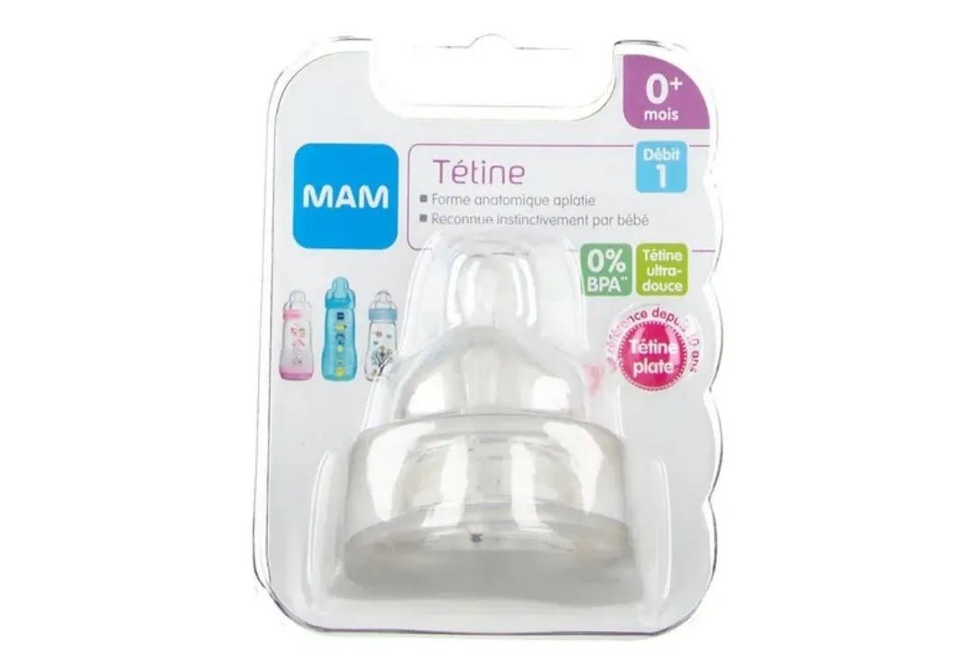 MAM tétine plate douce 0mois débit 1 - Parafa Maroc para