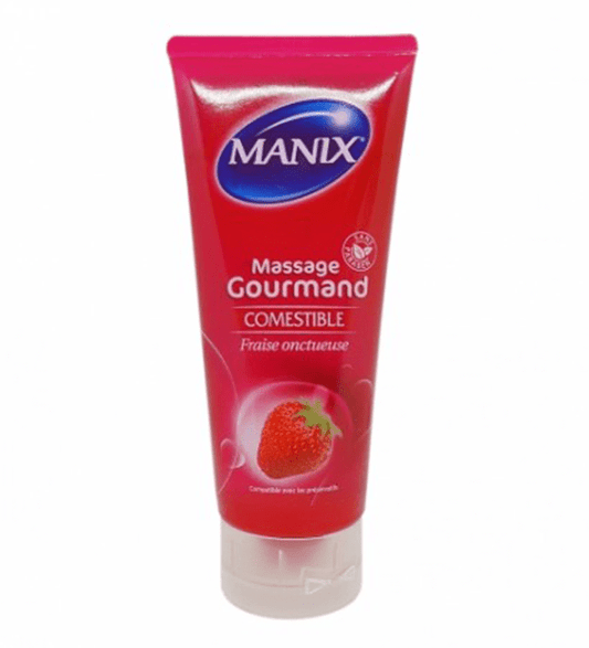 Manix Gel Massage Gourmand Fraise – 200ML - Parafa Maroc para