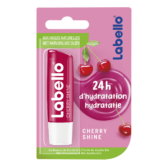 Labello Soin des lèvres fruity shine cherry parfum cerise fps10 4.8g