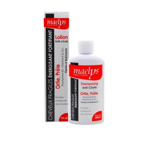 MAELYS Duo Pack Ortie Prêle Lotion Anti-Chute 75ml + Shampooing 100ml