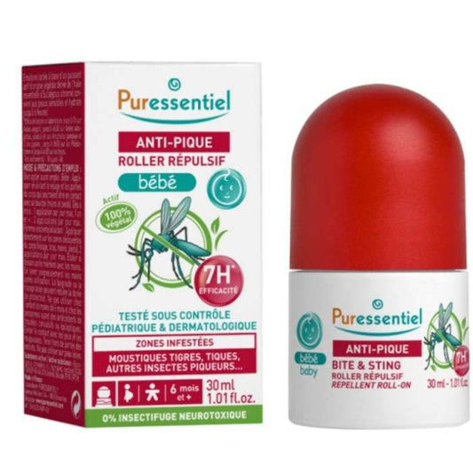 PURESSENTIEL ANTI PIQUE ROLLER REPULSIF BEBE 30 ML - Parafa Maroc para