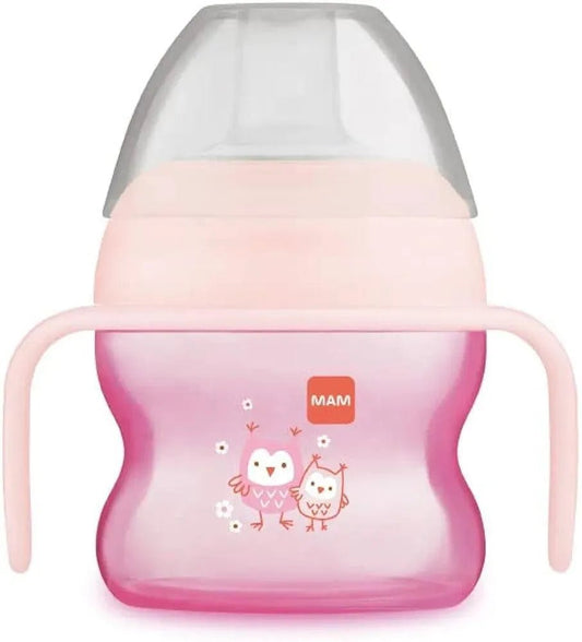 Tasse À Bec Souple MAM 150ml - Rose - Parafa Maroc para